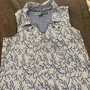 Purple Jamie Sadock golf top worn 1X